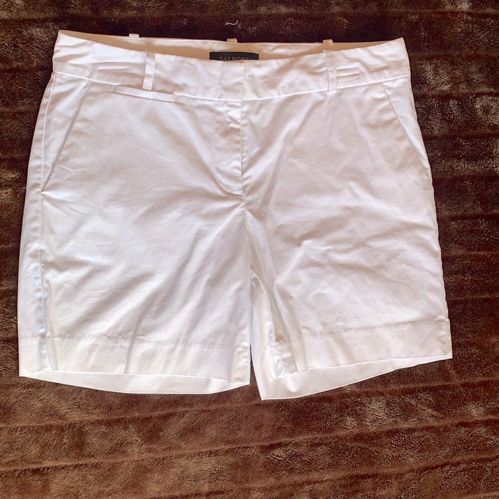 Talbots 6P White Cotton Chino‎ Style Shorts IMMACULATE